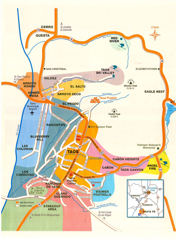 Map of Enchanted Circle