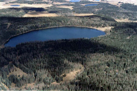Aerial Shot of Hidden Lake