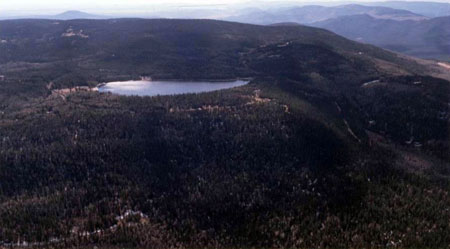 Aerial Shot of Hidden Lake